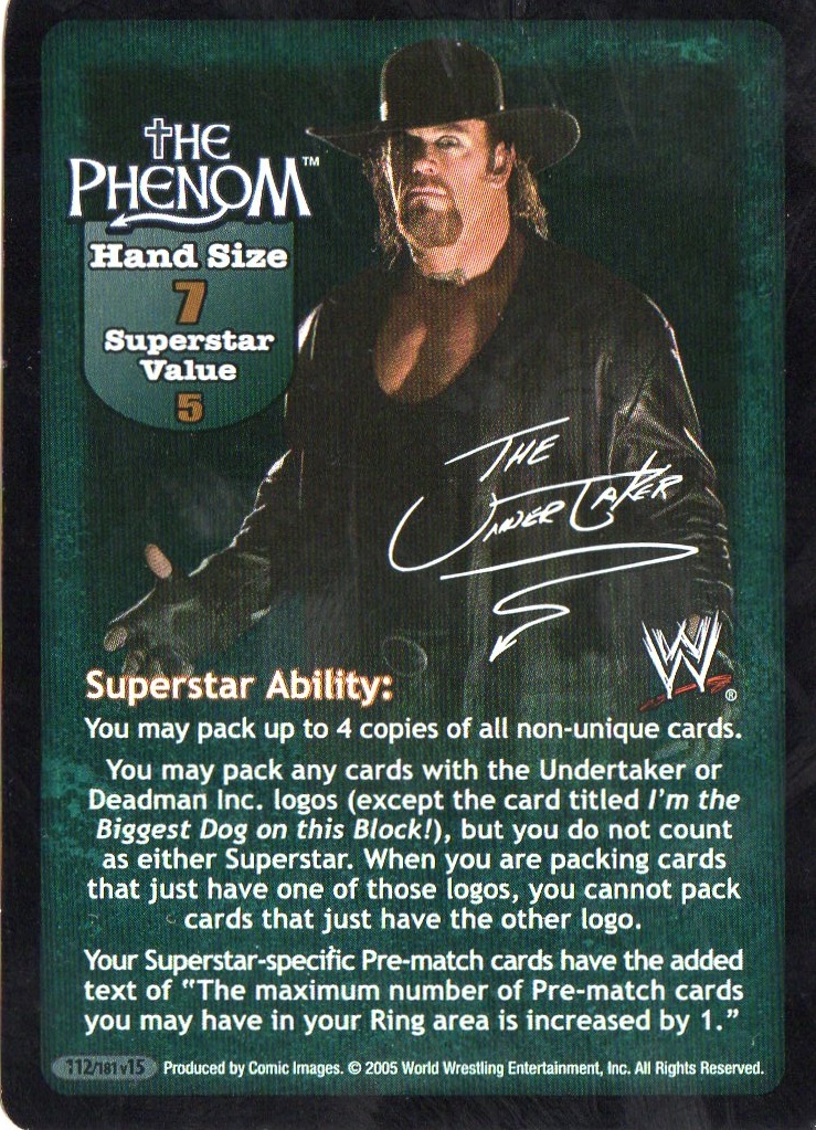 The Phenom face card